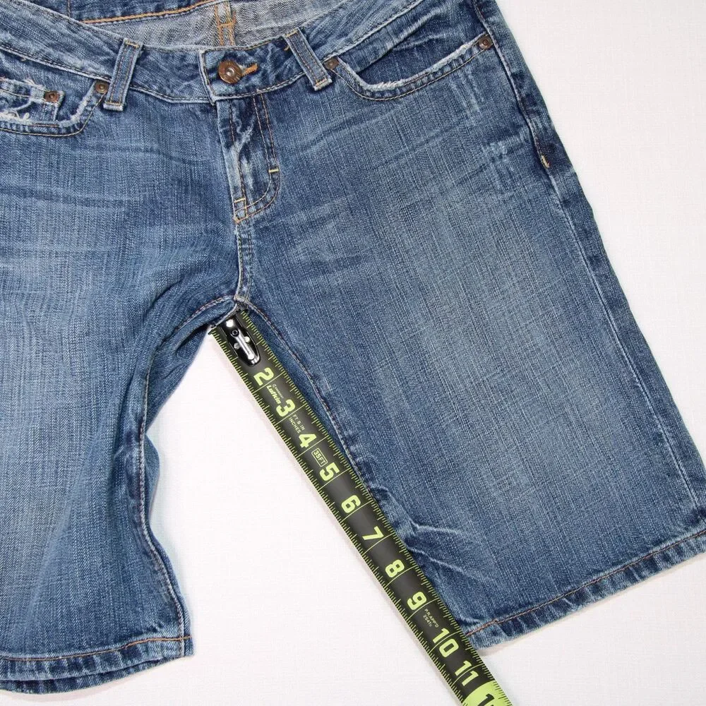 BKE Denim Medium Wash Blue Jean Bermuda Shorts Women's Size 27